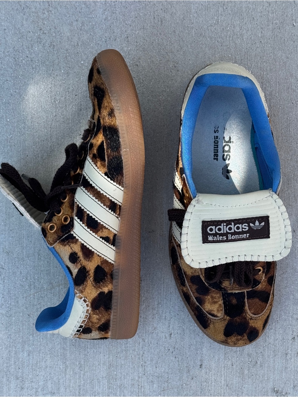 Wales Bonner x Adidas Pony Leopard Samba - Picture 2 of 4